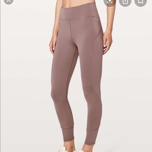 lululemon In Movement Leggings Antique Bark